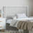 Demarrio vidaXL Durable Metal Headboard, Modern Style-37251587-37251590