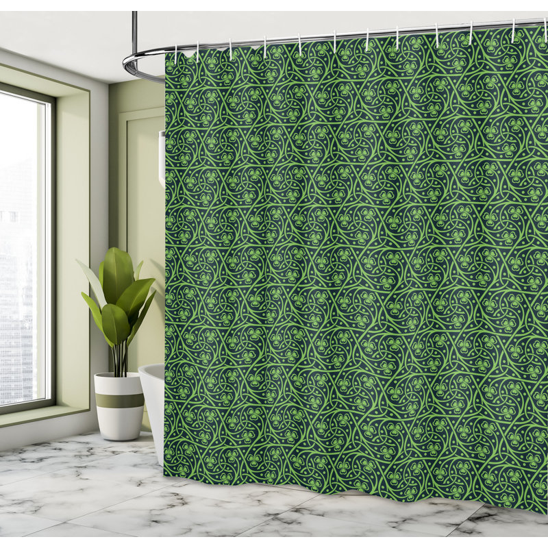 Shower Curtain with Hooks Included, 70"H x 69"W