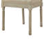 Chaise en lin sans accoudoirs avec finition en bois brossé antique-74929603