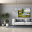Art mural sur toile Epic Graffiti «Early Fall On Nantucket Sound» par JL Munro, 54 po x 40 po