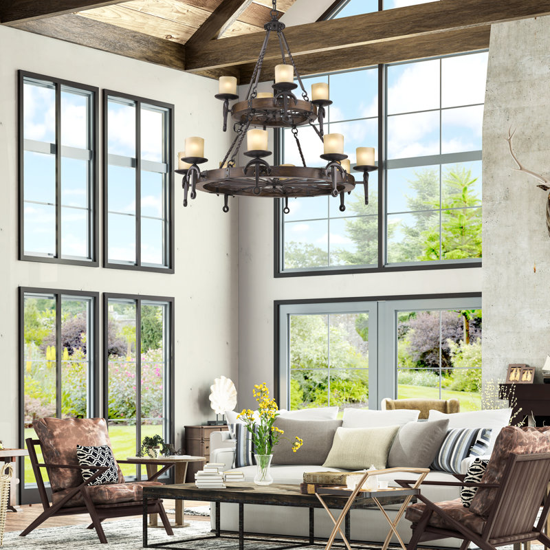 Liam 12 - Light Dimmable Chandelier