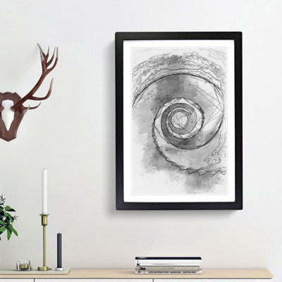 Spiral Staircase Abstract Art - Picture Frame Graphic Art Print on MDF