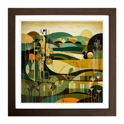 Meadow Constructivism No.1 - Framed Print