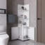 Grande armoire de rangement 2 portes 4 tablettes