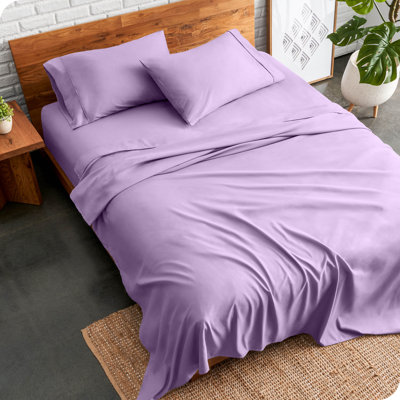 Bare Home Ultra-Soft Washed Microfiber Sheet Set – Hypoallergenic, Machine Washable, Solid Color (Size Varies)