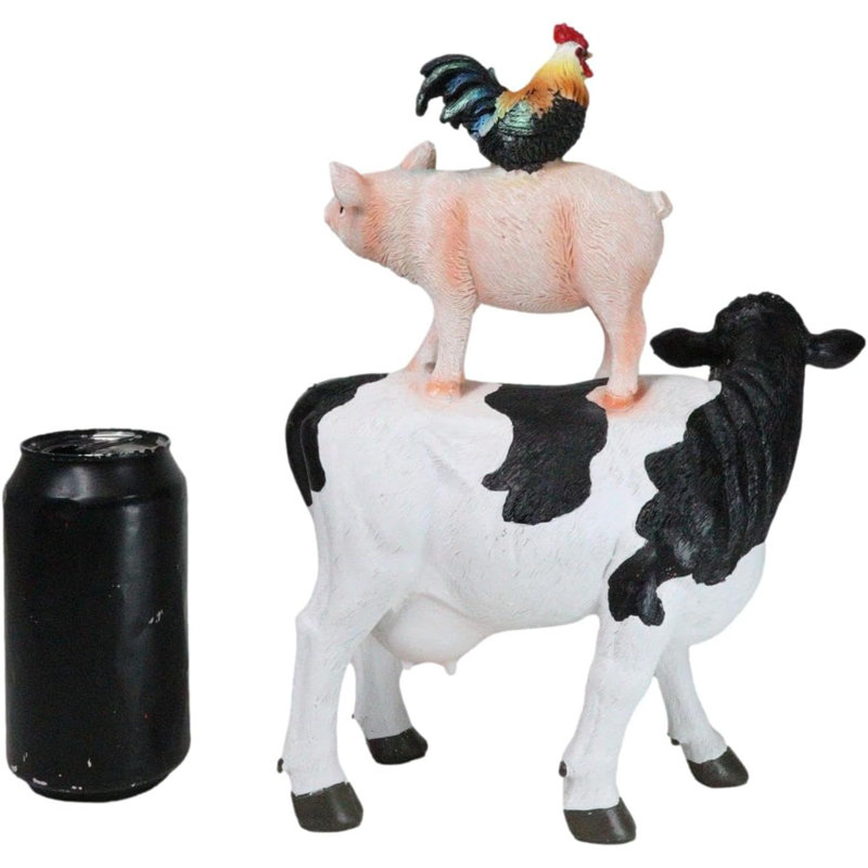 Figurine Western Country Rustic Farmhouse Holstein