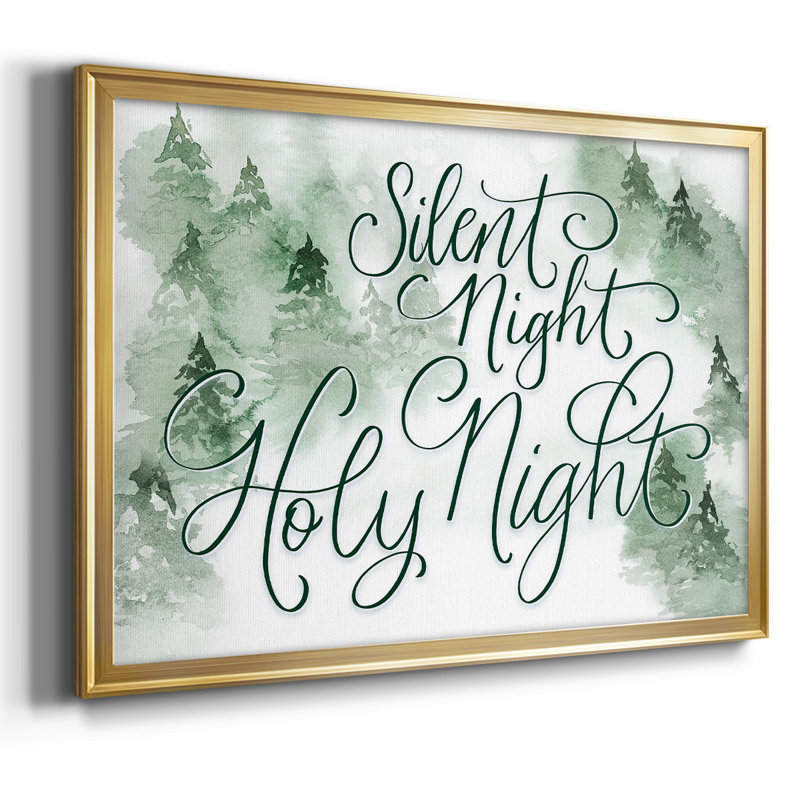 Sainte nuit - Reproduction de photo sur toile, H 30 po x l 44 po x P 1,5 po, Or