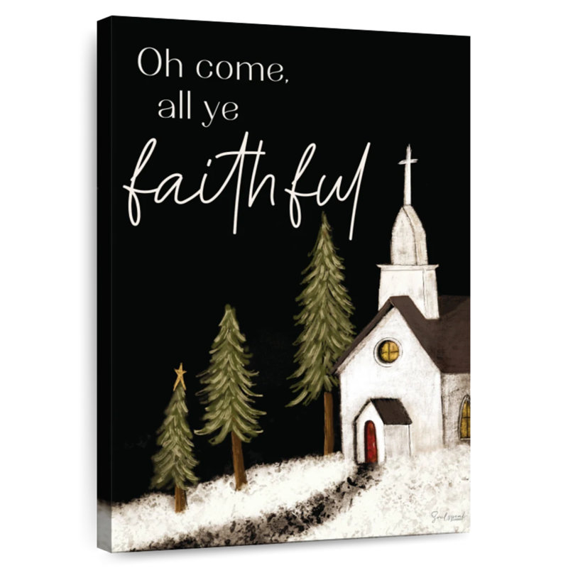 Tergel All Ye Faithful, 48" H x 32" W