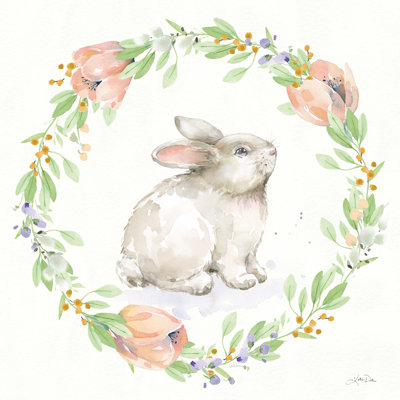 «Arrah Blooming Bunnies I» par Katrina Pete, reproduction sur toile tendue