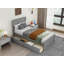 Lit plateforme simple avec rangement Duluth