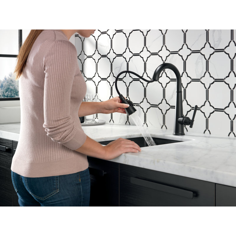 Robinet de cuisine Emmeline, Noir mat