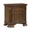 Table de chevet traditionnelle 1Pc avec 2 tiroirs de rangement