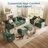 Arale 98'' Chenille Upholstered U Shaped Modular Sectionals-129177392