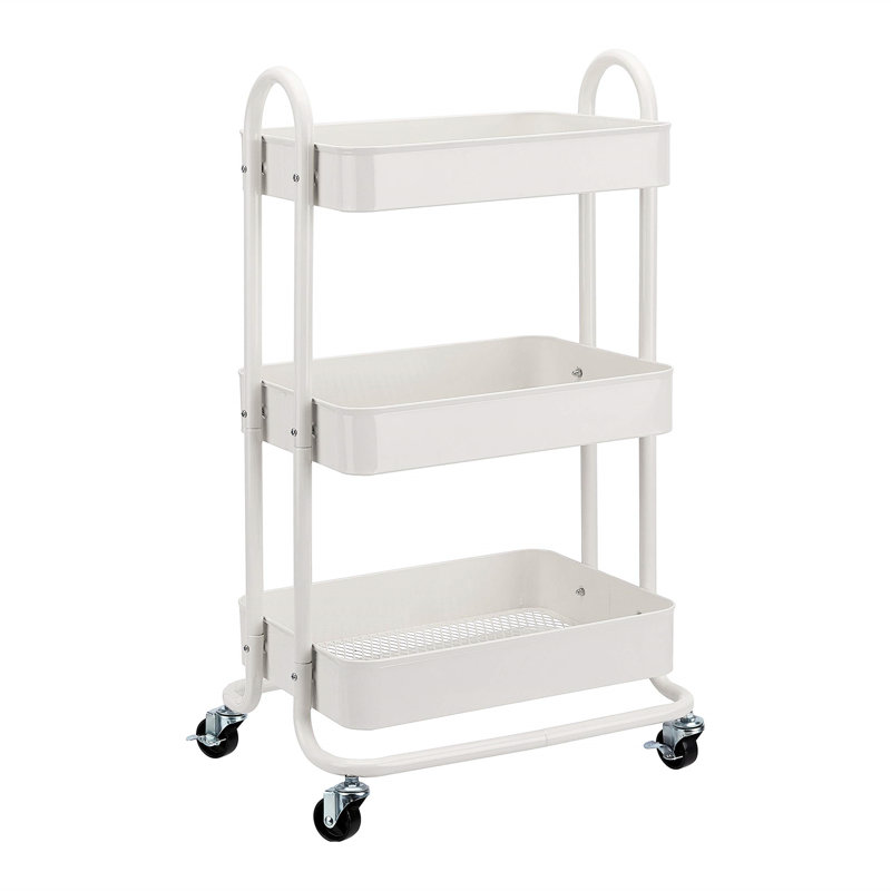 Sadeel Metal Bar Cart,  White