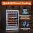 Ca'lefort 24" 46 Bottle Dual Zone Wine Refrigerator Freestanding/built-in
