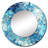 Ocean Blue Mosaic Turquoise - tropical  Mirror, Blue Unique Wall Mirror, Printed Metal Art-122497351-99624739