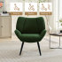 Fauteuil d'appoint, canapé simple à accoudoirs rembourrés, Tissu vert