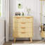Commode 5 tiroirs cannelée