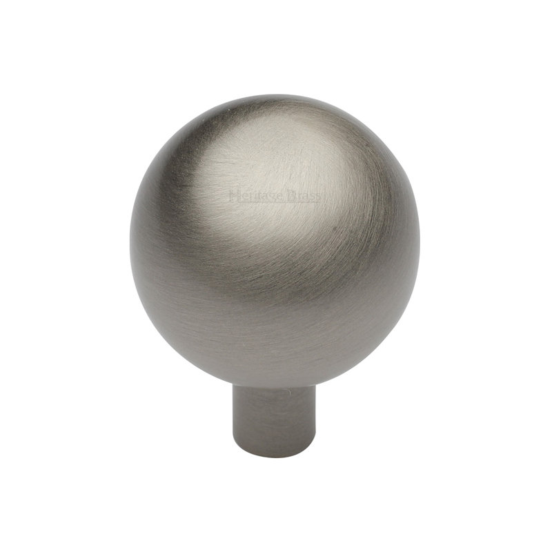 Heritage Brass Cabinet Knob Sphere Design, 2.8cm