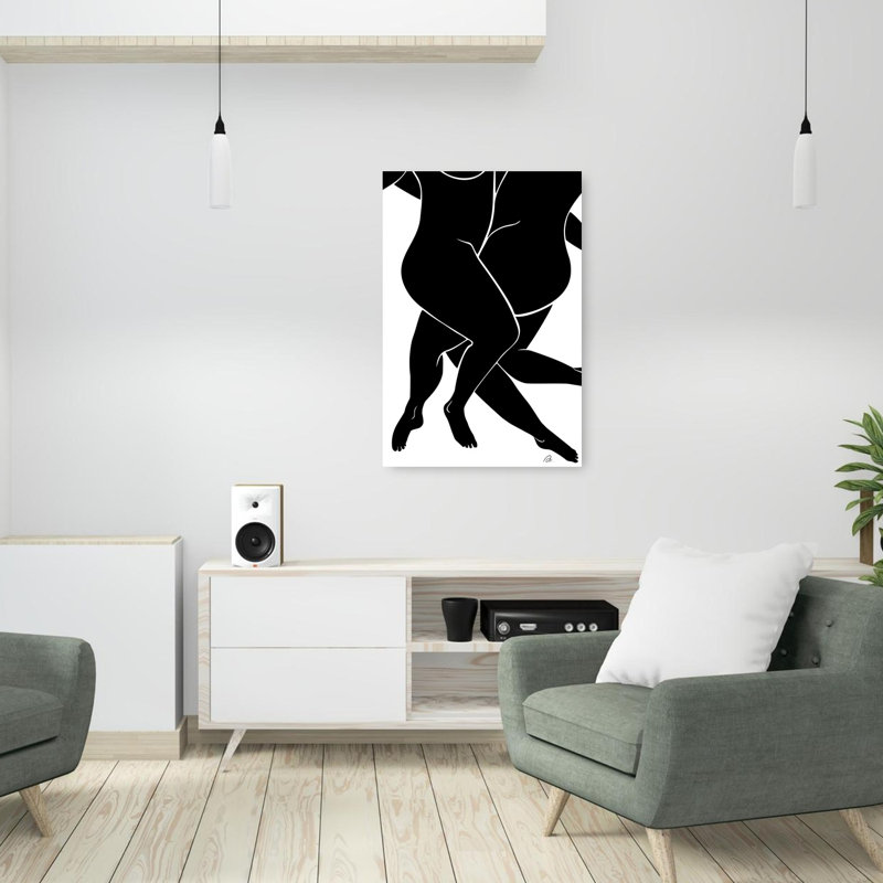 Embrassez les formes, impression d'art moderne abstrait minimaliste, 36" H x 24" W