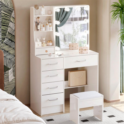 Camyrah Dressing Table with Mirror