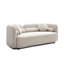 Canapé 2 places beige, élégant, capitonné, spacieux et confortable pour un canapé-lit de luxe familial, élégant et confortable