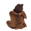 Relaxing Buddha Wood Figurine