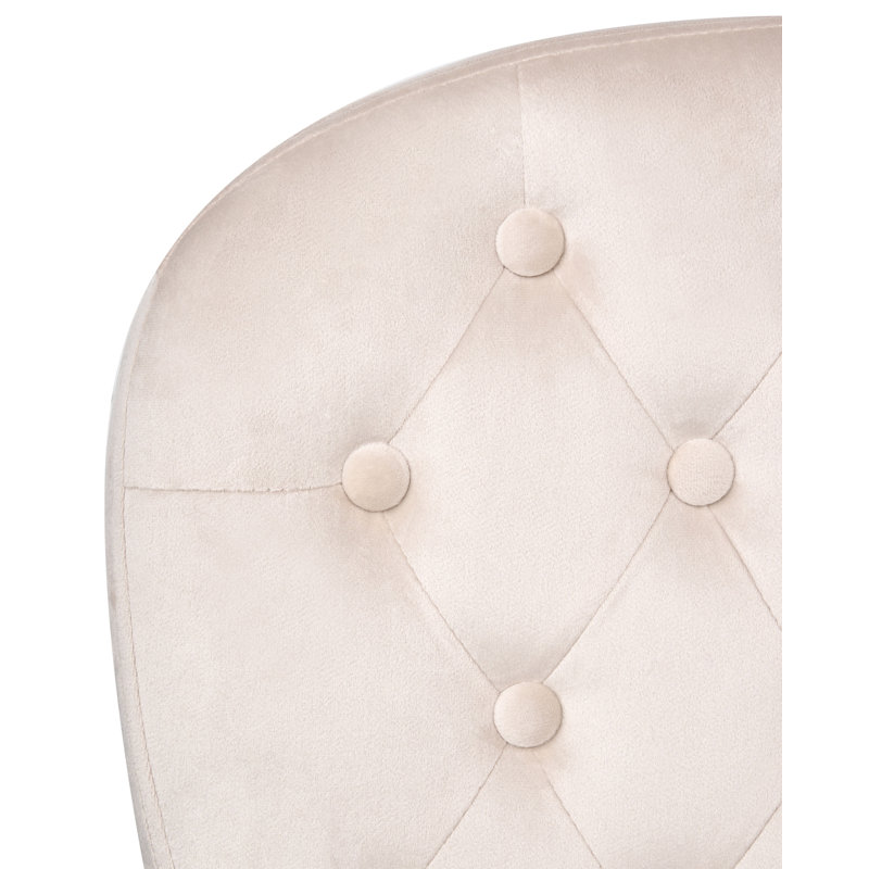 PRINCESS Velvet Office Chair, Beige
