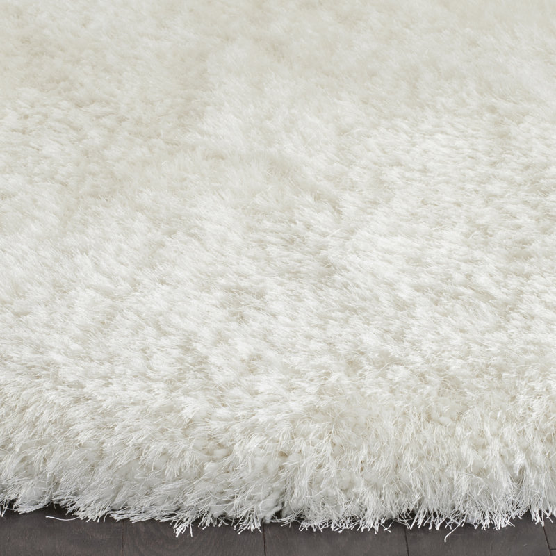 Tapis ivoire touffeté à la main Jayne, Rond 4 pi