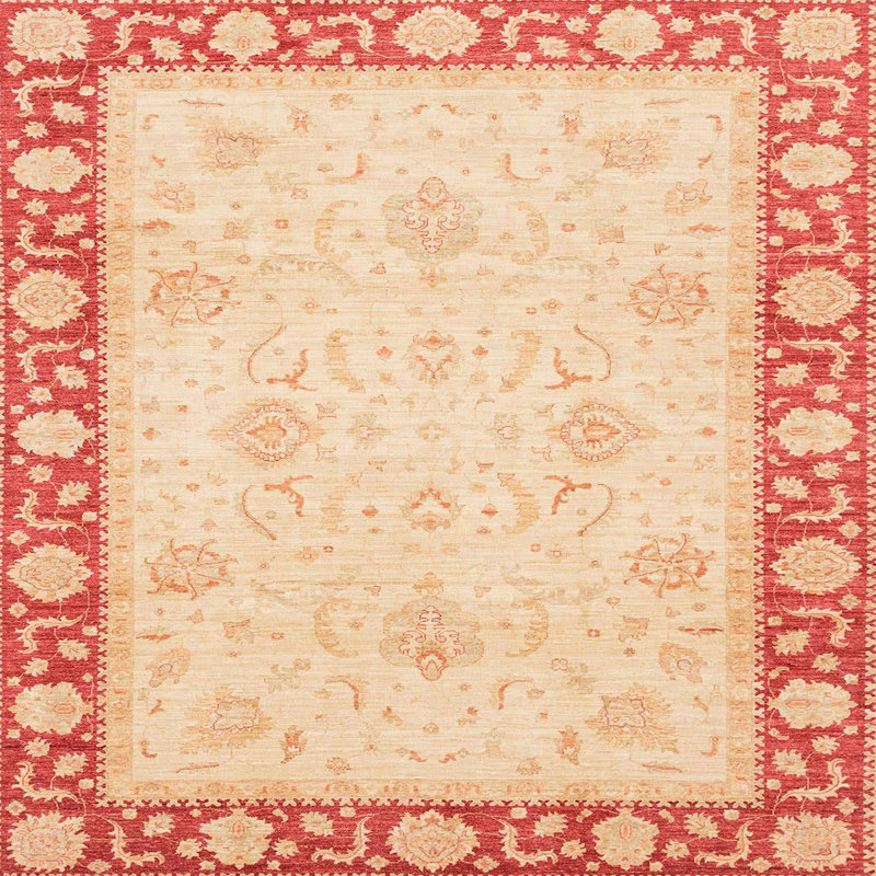Tapis abstrait moderne 4052, Carré 7 pi