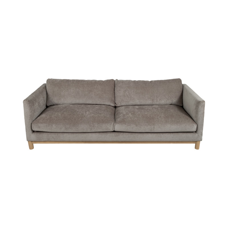 94" Bennett Sofa, Gray/Green