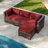 Outdoor Replacement Cushion Set for Seating – Includes 3 Seat Cushions, 3 Back Cushions, 2 Short Back Cushions & 1 Footrest Cushion.-129473008
