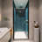 1/4" Tempered Glass Shower Door For Bathroom - Easy Maintenance Matte Black Pivot Glass, Essential Item-124250046