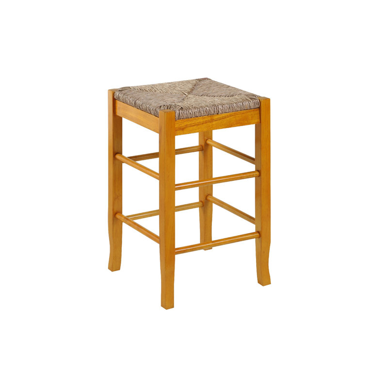 Solid Wood Counter Stool, Counter Stool (24” Seat Height), Oak Brown