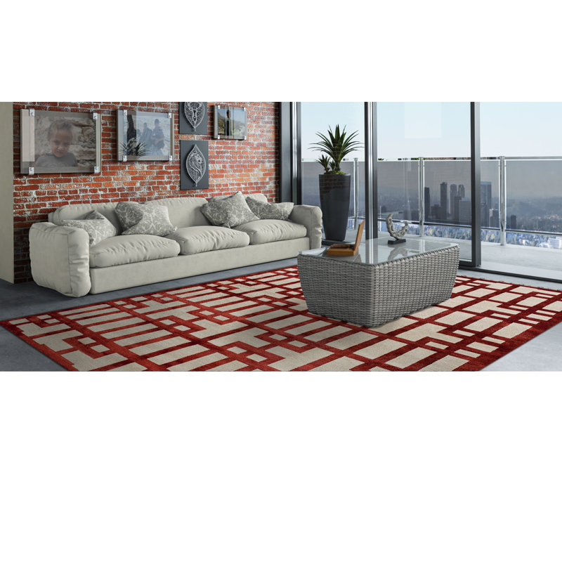 Geometric Area Rug, Rectangle 8' x 10'