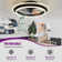 20" Flush Mount Ceiling Fan with Light and Remote & App Control