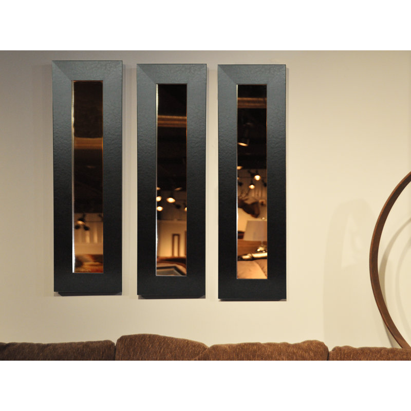 Ensemble de 3 miroirs rustiques Billie-Rae, H 30 po x l 12 po