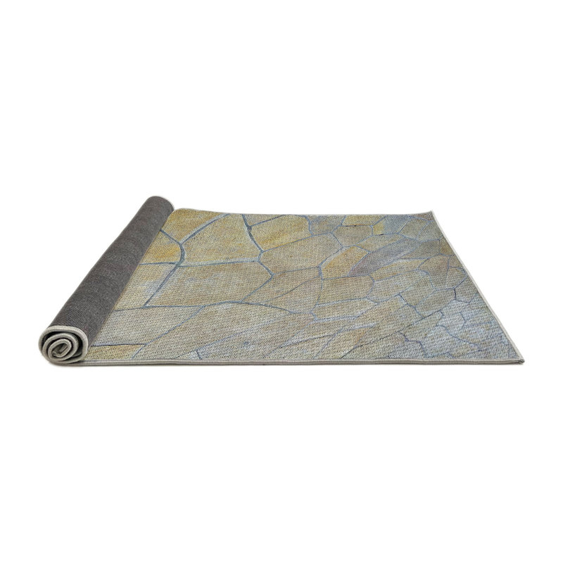 Tapis brun clair, Rond 8 pi