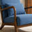 Mid Century Modern Accent Chair With Wood Frame, Upholstered Living Room Chairs With Waist Cushion, Reading Armchair For Bedroom Sunroom-788045296-797595631-797595628