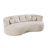 Orin Mid-Century Modern Boucle Upholstered 3-Seater Compression Sofa with Curved Silhouette-1659288187