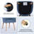 Modern Upholstered Solid Wood Dining Chair With Arms-1484140204