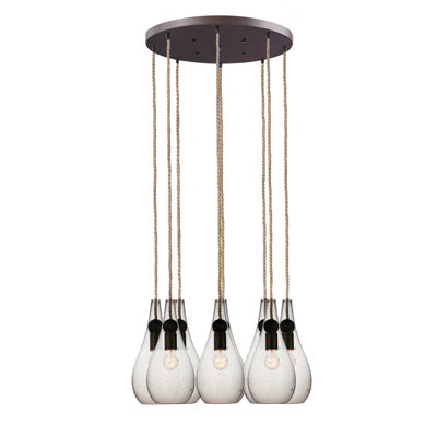 Earth 8 - Light Dimmable Teardrop Chandelier