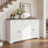 Buffet 59 "avec tiroirs et portes, armoire de rangement avec tablettes pour la cuisine et le salon