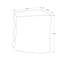 Table de chevet moderne de 25 po H-895448895