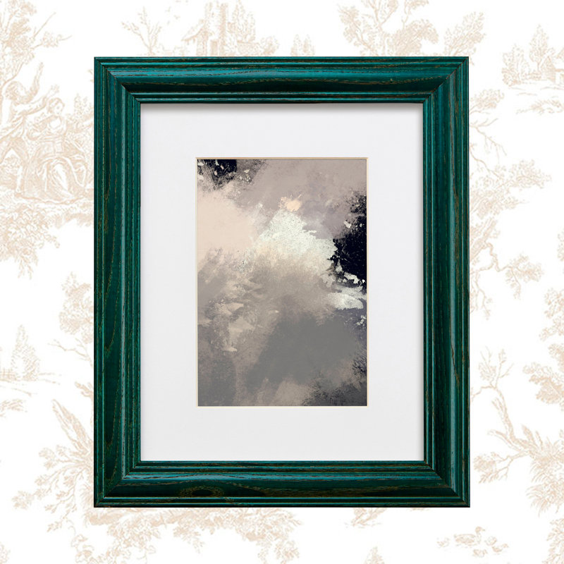 Cadre photo simple Ignacio, 20 po x 24 po emmêlé à 16 po x 20 po, Vert chasseur