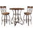 Jefferson 3 Piece 36" Round Pub Table Dining Set
