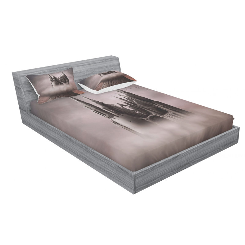 Microfiber Sheet Set, Queen Sheet Set with Fitted Sheet