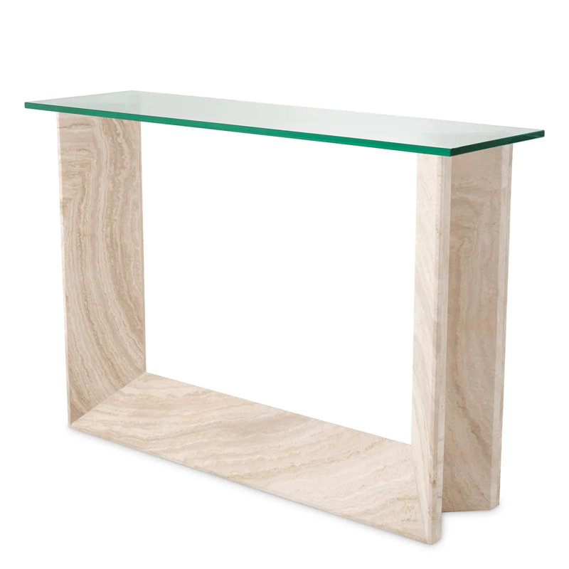 Fortuna 47.24'' W Glass Console Table