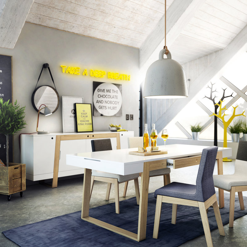 Dining Table, Oak, H75 x L160 x W90cm 