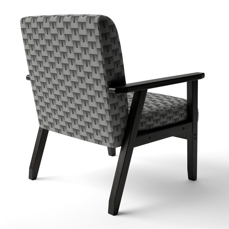 Fauteuil d'appoint rembourré Mid-Century Mimimal